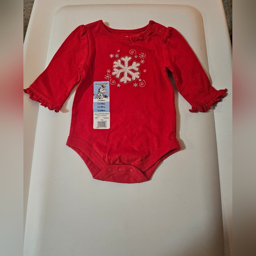 Garanimals Red Snowflake Bodysuit